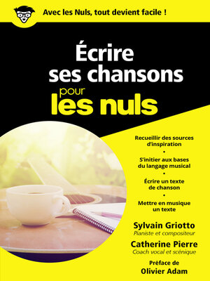 cover image of Ecrire ses chansons pour les Nuls, poche